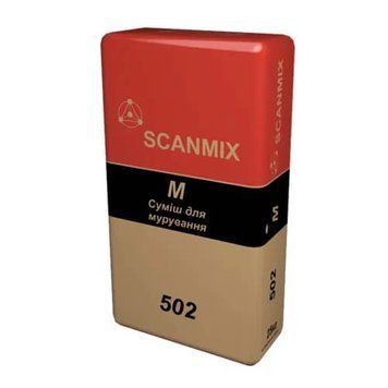 Клей для газобетону універсальний Scanmix M 502 (25 кг) 000001076 фото