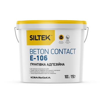 Грунтовка адгезионная Siltek E-106 Бетон Contact (10 л) 000000810 фото