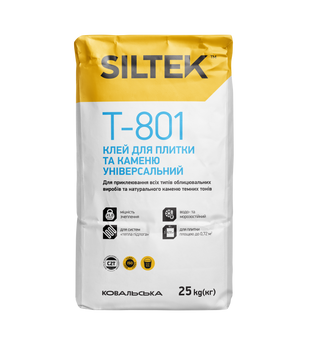 Клей для плитки и камня Siltek T-801, 25 кг 000000605 фото