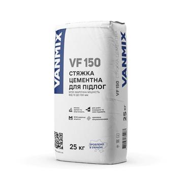 Стяжка цементна VF150 М15 10-80 мм для теплої підлоги 000000842 фото