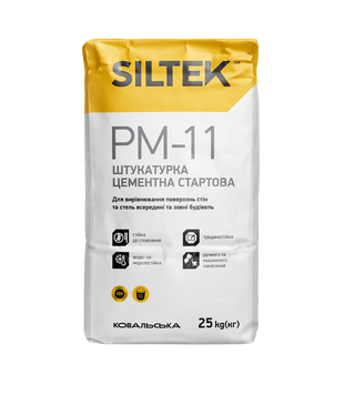 Штукатурка цементная Siltek PM-11 стартовая, 25 кг 000000623 фото
