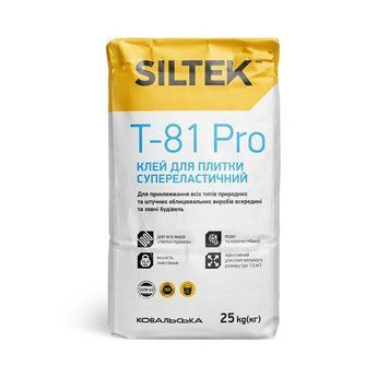 Клей для плитки Т-81 PRO Силтек C2TE S1 (25кг) 000000891 фото