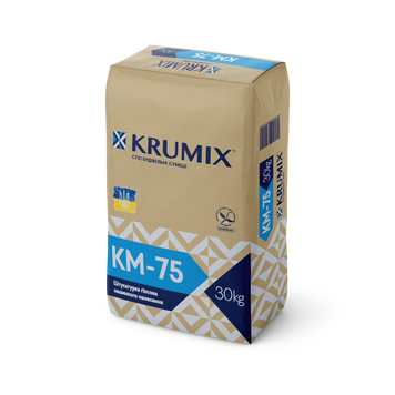Штукатурка гіпсова KM-75 машинна KRUMIX (Крумікс) 30 кг 000001030 фото