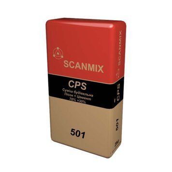 Суміш для кладки цементно-піщана SCANMIX CPS 501 25 кг 000001077 фото
